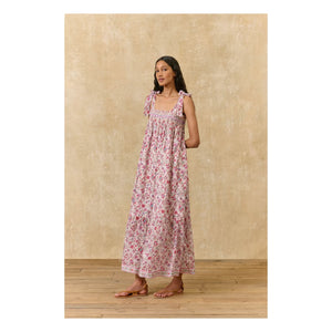 Louise Misha - Marcelette Kleid aus Bio-Baumwolle | Pink