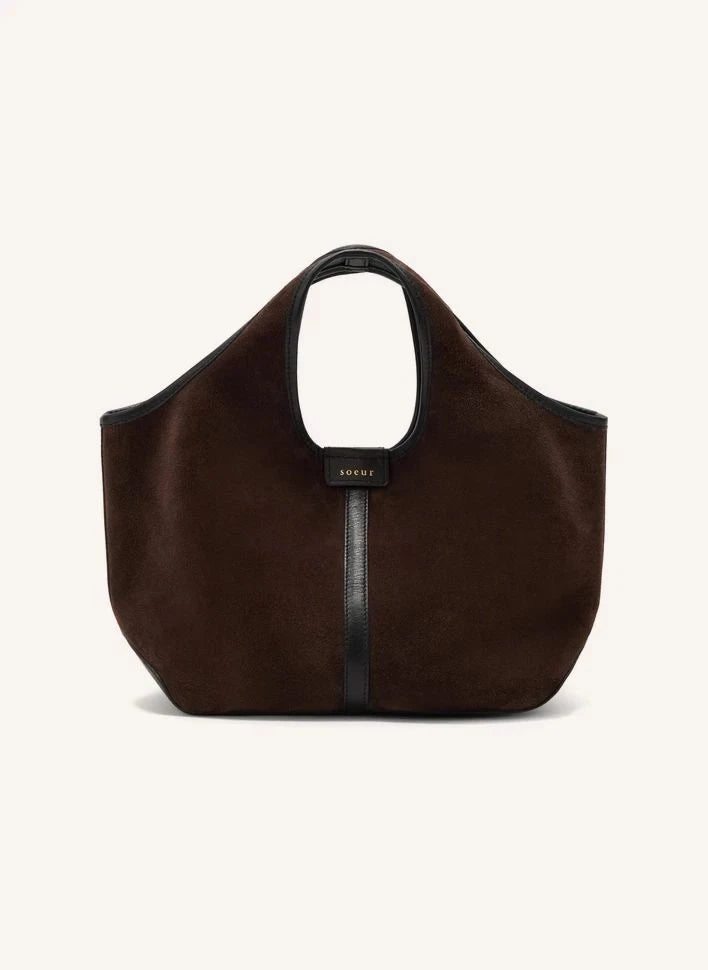 Soeur - Douce Mini Veloursledertasche | Dunkelbraun