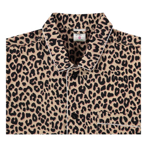 Pockies – Leoparden-Pyjamahemd | Beige