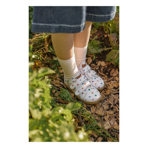 Angulus - Mini Hearts Doppelklett-Sneaker | Ecru
