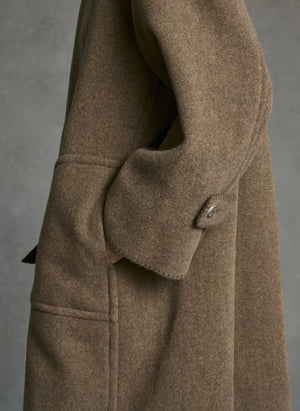 Hod - Carmen Mantel | Taupe-Braun