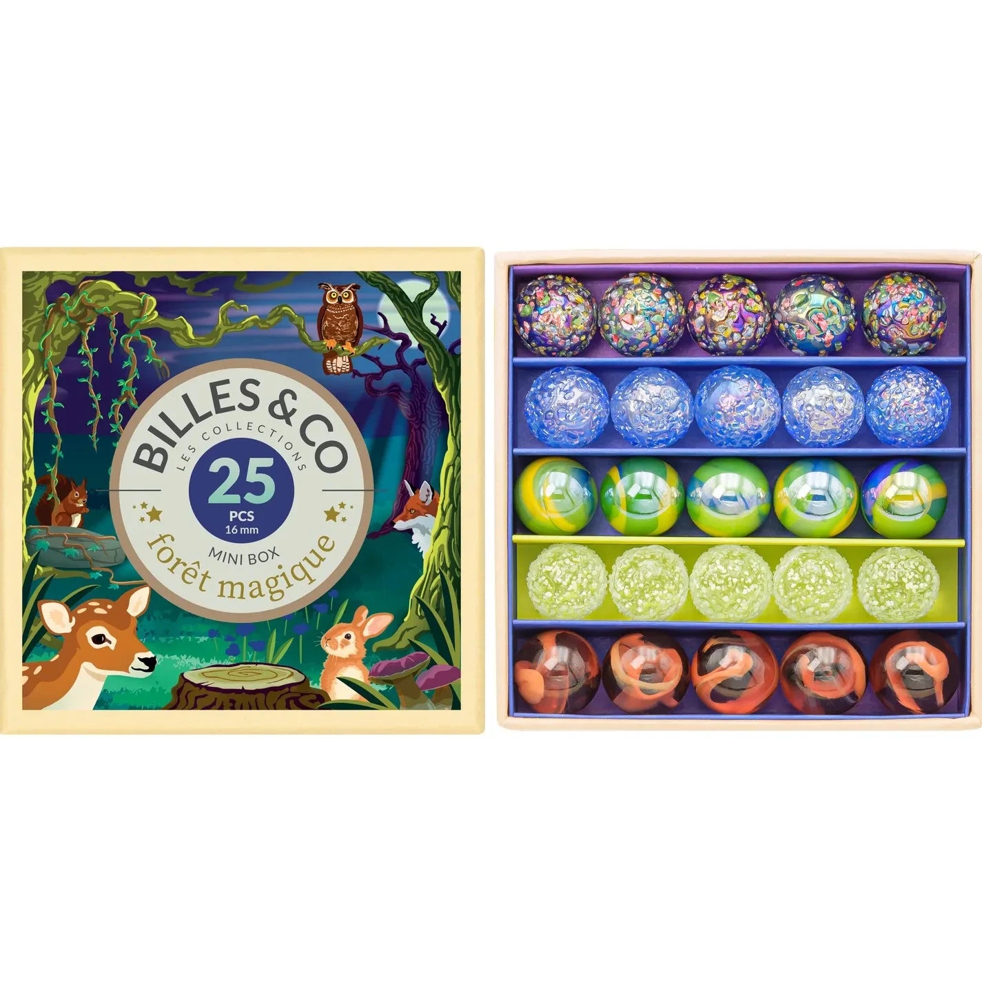 Billes & Co - Zauberwald-Set - 25 Murmeln