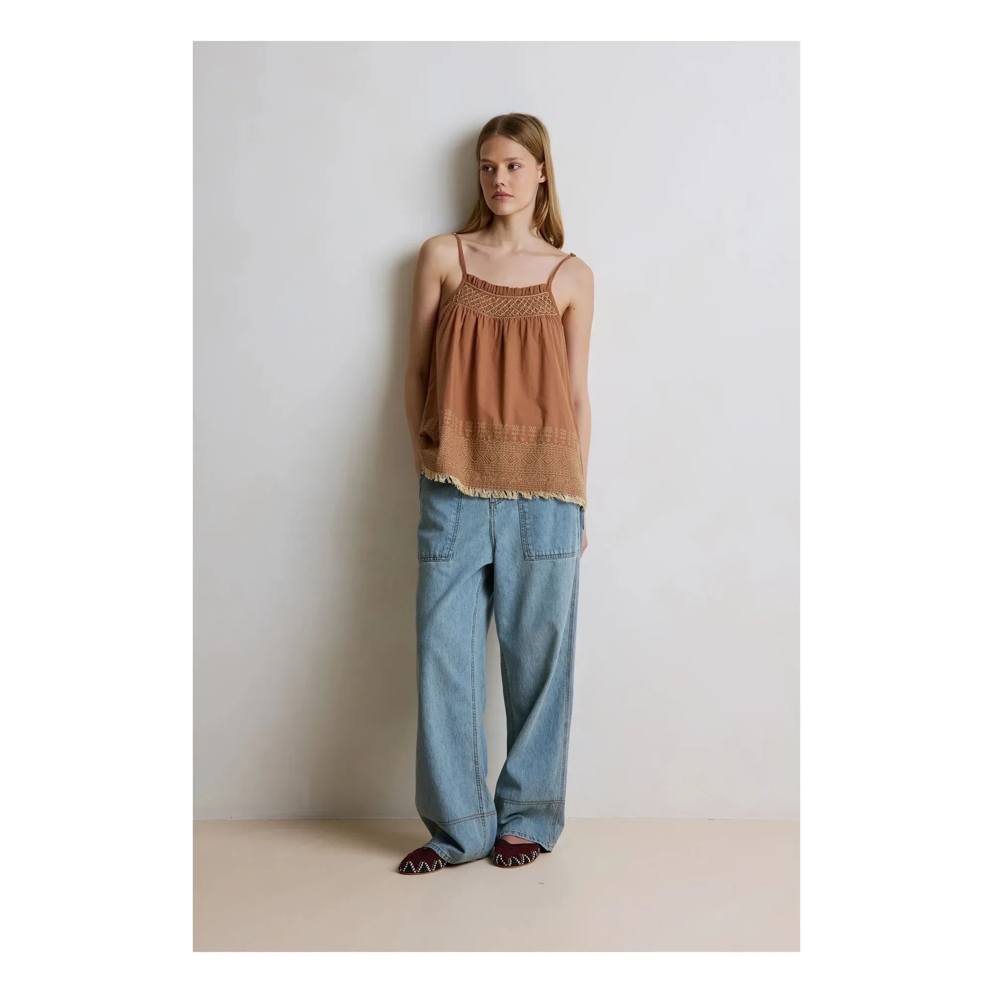 Hod - Top Lexa Baumwolle | Haselnuss