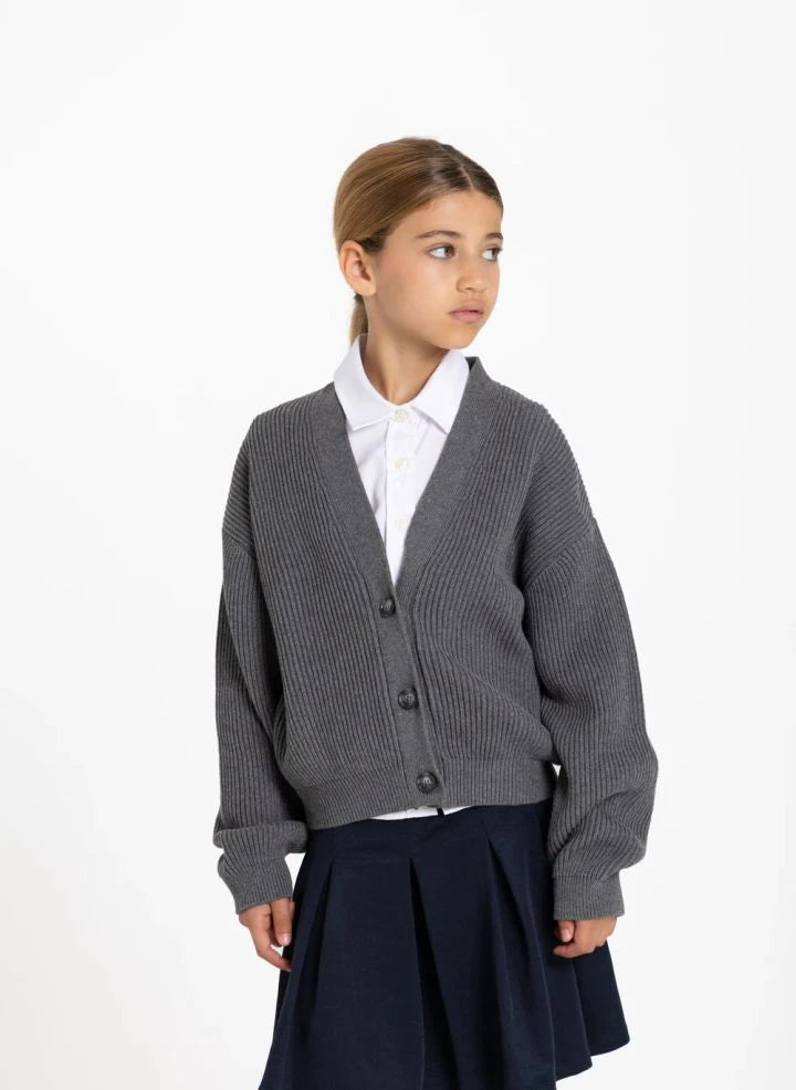 Smallable Kid - Abbey Organische Baumwolljacke | Grau melange