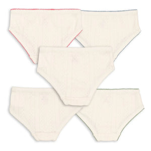 Konges Sløjd - 5er Minna Bio-Baumwoll Slip Set | Ecru