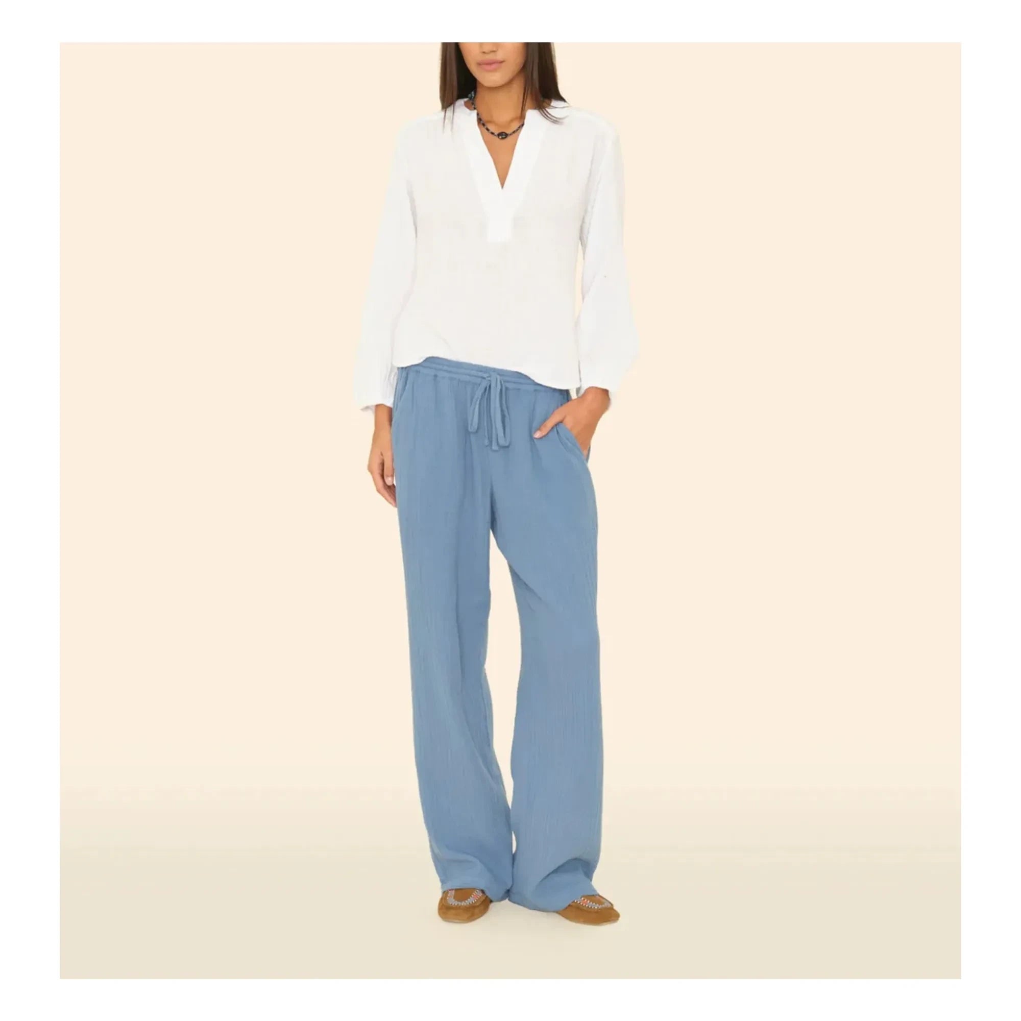 Xirena – Devon-Hose | Pfauenblau
