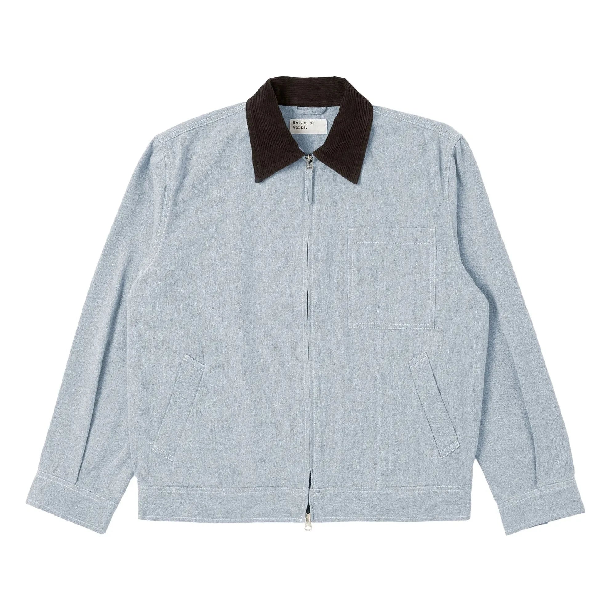 Universal Works - Veste Jean Recycled Bowl | Hellblau