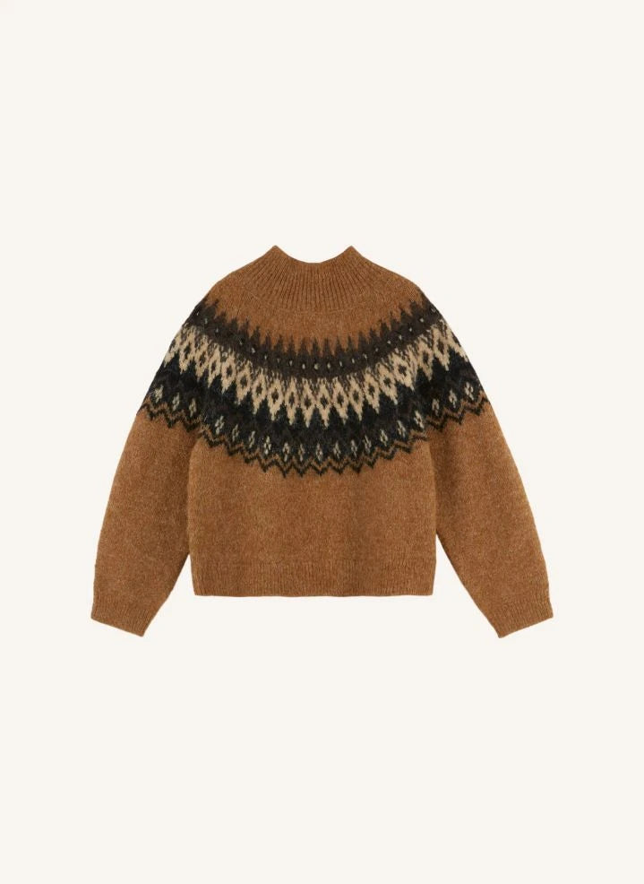 Emile et Ida - Ecrin Jacquard-Pullover | Karamell