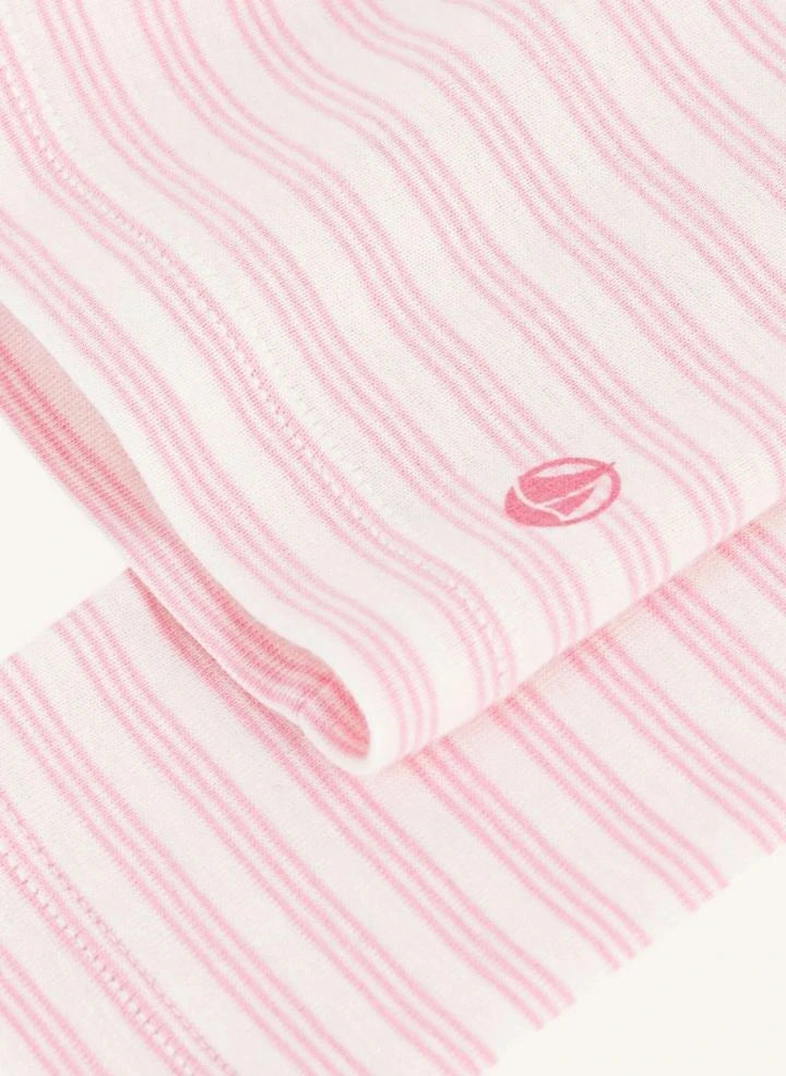 Petit Bateau - Gestreifter Rollkragen | Rosa
