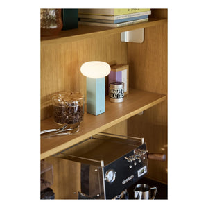 Hübsch - Niedrige tragbare Lampe | Blau