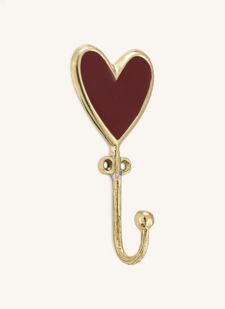 Doing Goods - Pyar Herz Messing Aufhängehaken | Gold