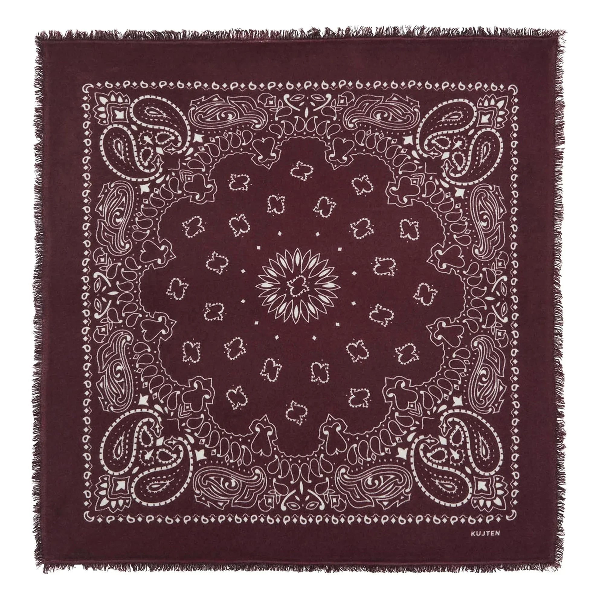 Kujten - Hachiko Kaschmir-Bandana | Bordeaux