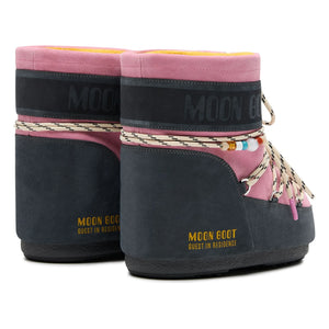 Moon Boot - MB x Guest in Residence Icon Niedrige Wildlederstiefel | Rosa