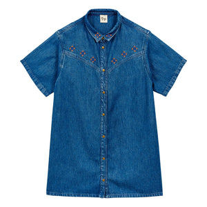 a.p - Bleach Denim Kleid | Gebleichter Denim