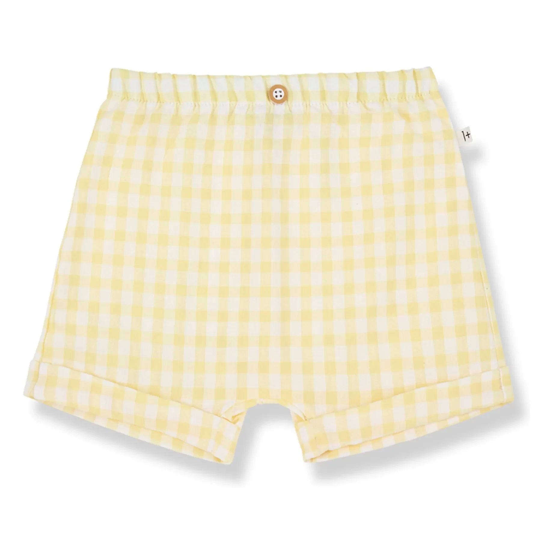 1+ in the family - Bermuda Tinos Vichy Seersucker | Blassgelb