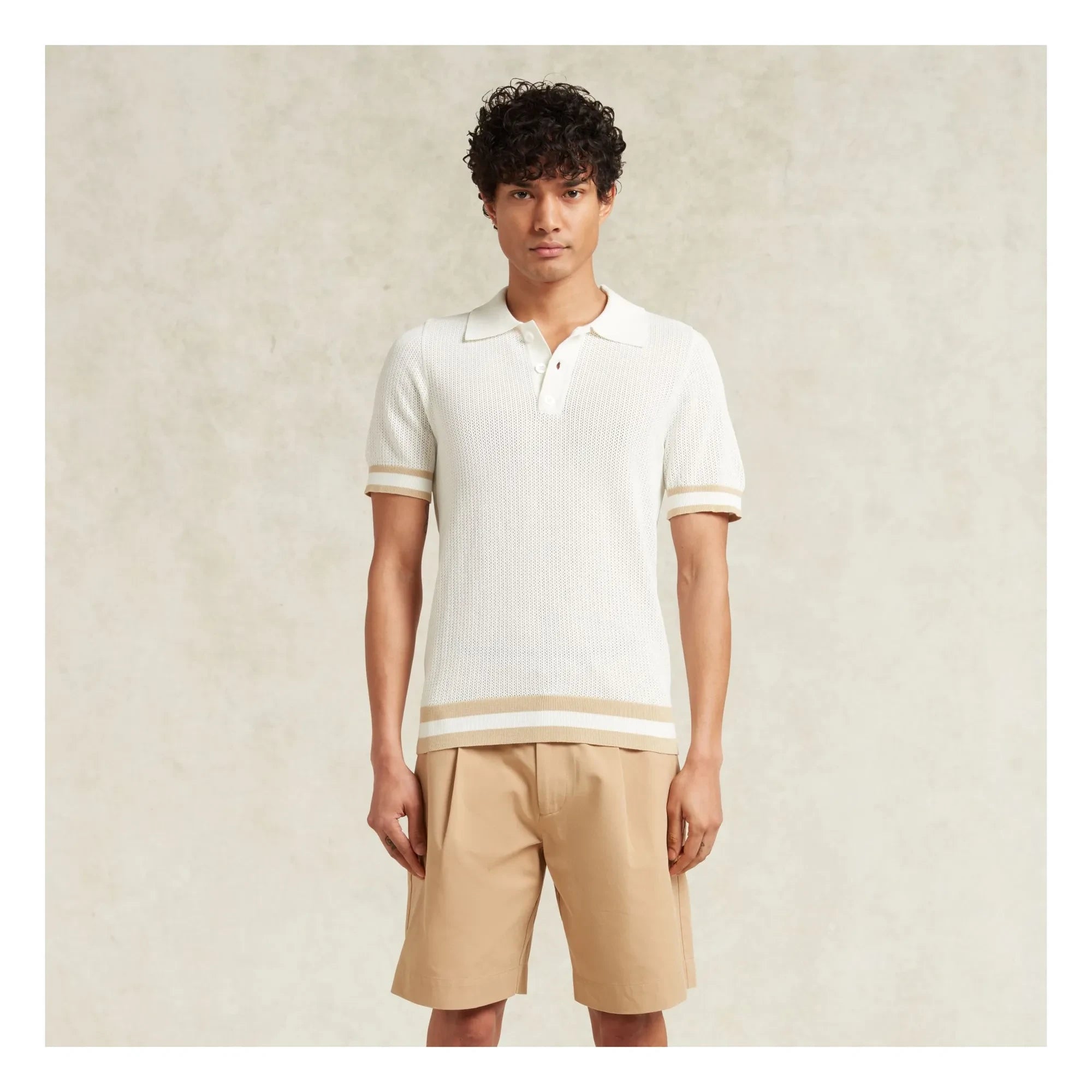 Ché Studios - Quinn Baumwoll-Poloshirt | Weiß