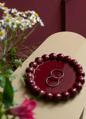 Present Time - Cadiz Dotty Serviertabletts | Bordeaux