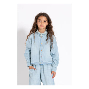 Finger in der Nase – Hena-Shirt | Gebleichter Denim