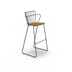 Houe - Paon Outdoor Barhocker | Chromgrün