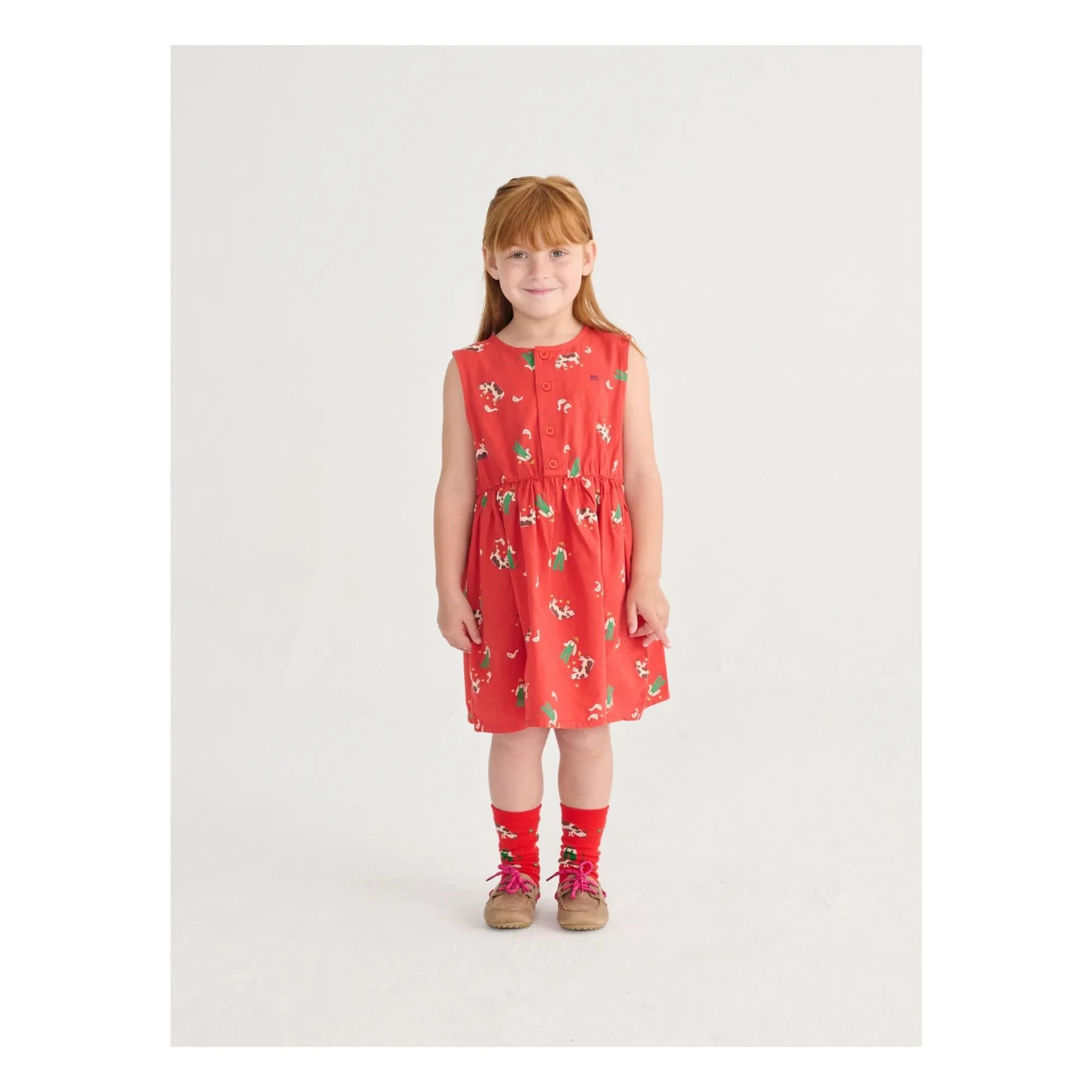 Bobo Choses - Bauernhofkleid aus Bio-Baumwolle | Rot