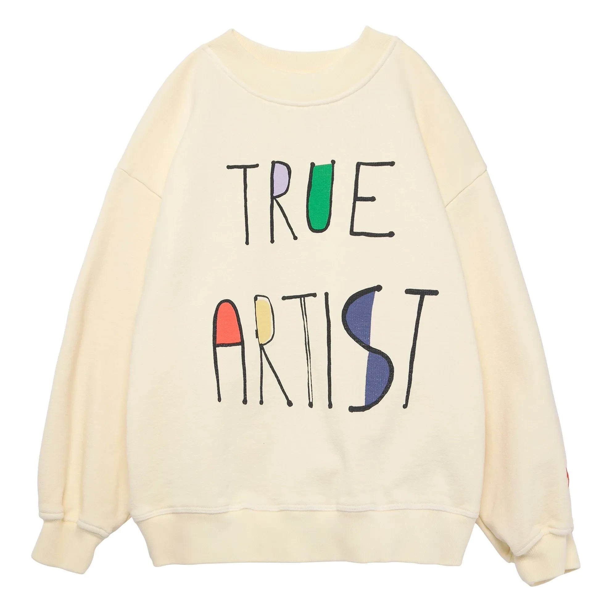 True Artist – Sweat N°11 Bio-Baumwolle | Blassgelb