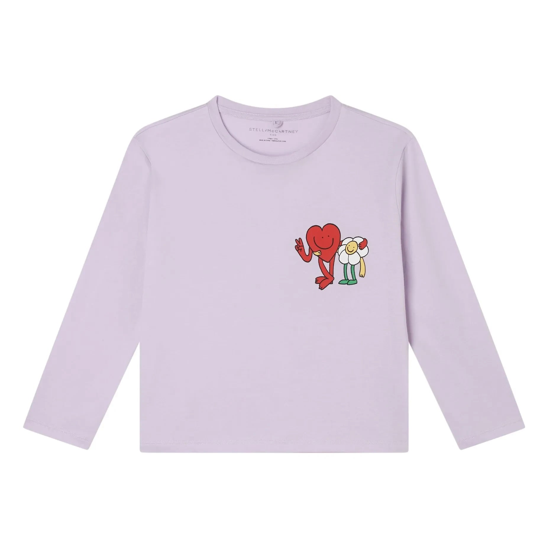 Stella McCartney Kids – Herz T-Shirt | Lila