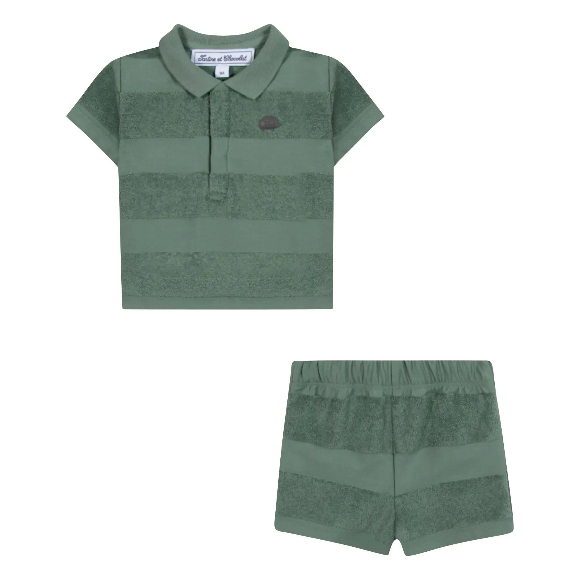 Tartine et Chocolat - Polo Shorts und Handtuch-Set | Khaki