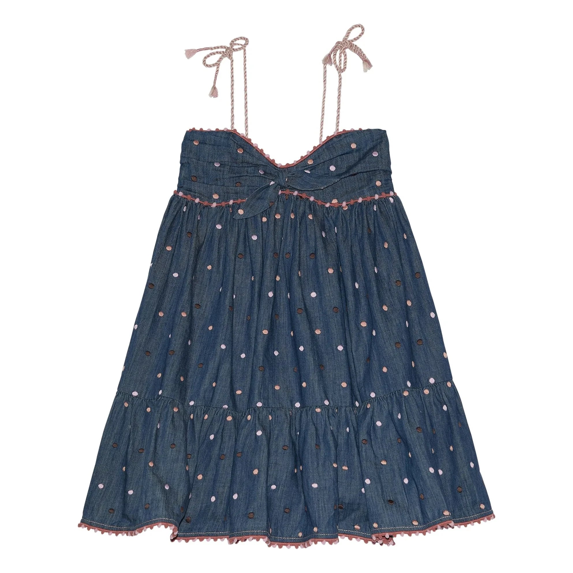 Zimmermann - Awaken Pois Jeanskleid | Dunkelblau