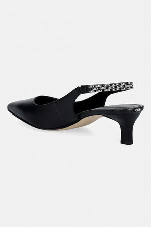 MICHAEL Michael Kors Marcia Kitten Sling Pump Deri İnce Topuklu Ayakkabı