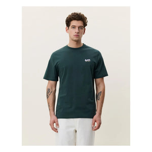 Les Deux - T-Shirt Café | Dunkelgrün