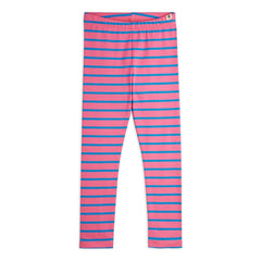 Mini Rodini - Gestreifte Leggings aus Bio-Baumwolle | Rosa
