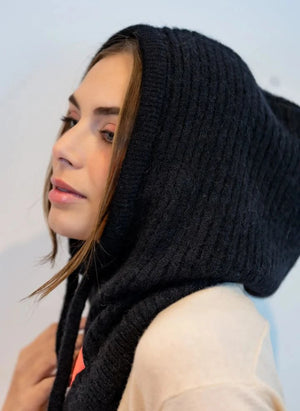 K'puche - Khira Alpakahoodie | Schwarz