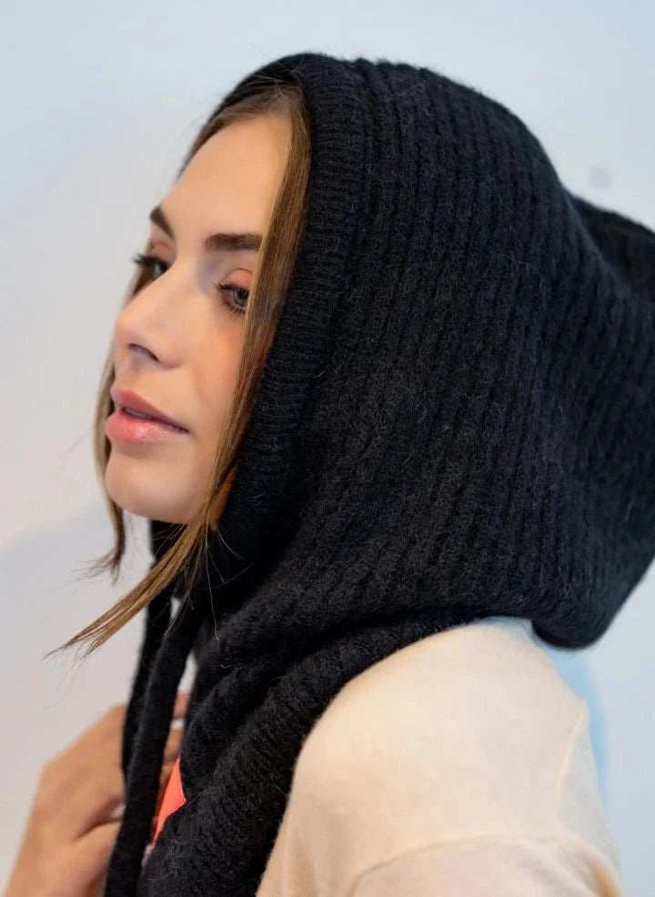 K'puche - Khira Alpakahoodie | Schwarz