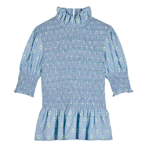 Maria de la Orden - Aleria SS Baumwollbluse | Blau