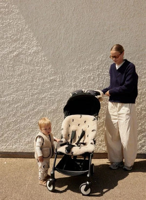 BINIBAMBA - Lammfell für Kinderwagen und Babytragen - Binibamba x Organic Zoo | Moon