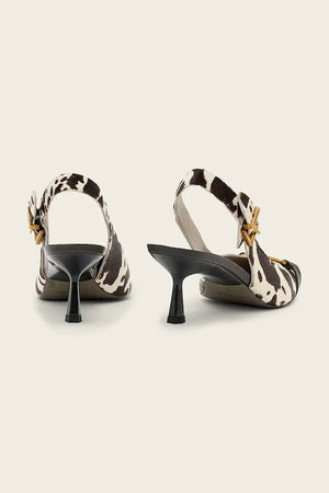 AllSaints Sivri Topuklu Deri Hera Slingback Ayakkabı