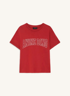 Anine Bing - Shelley Baumwoll-T-Shirt | Rot