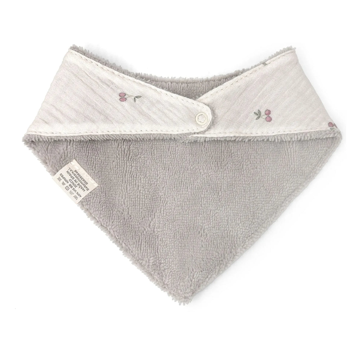 Babyshower - Kirschen-Lätzchen Bandana | Ecru