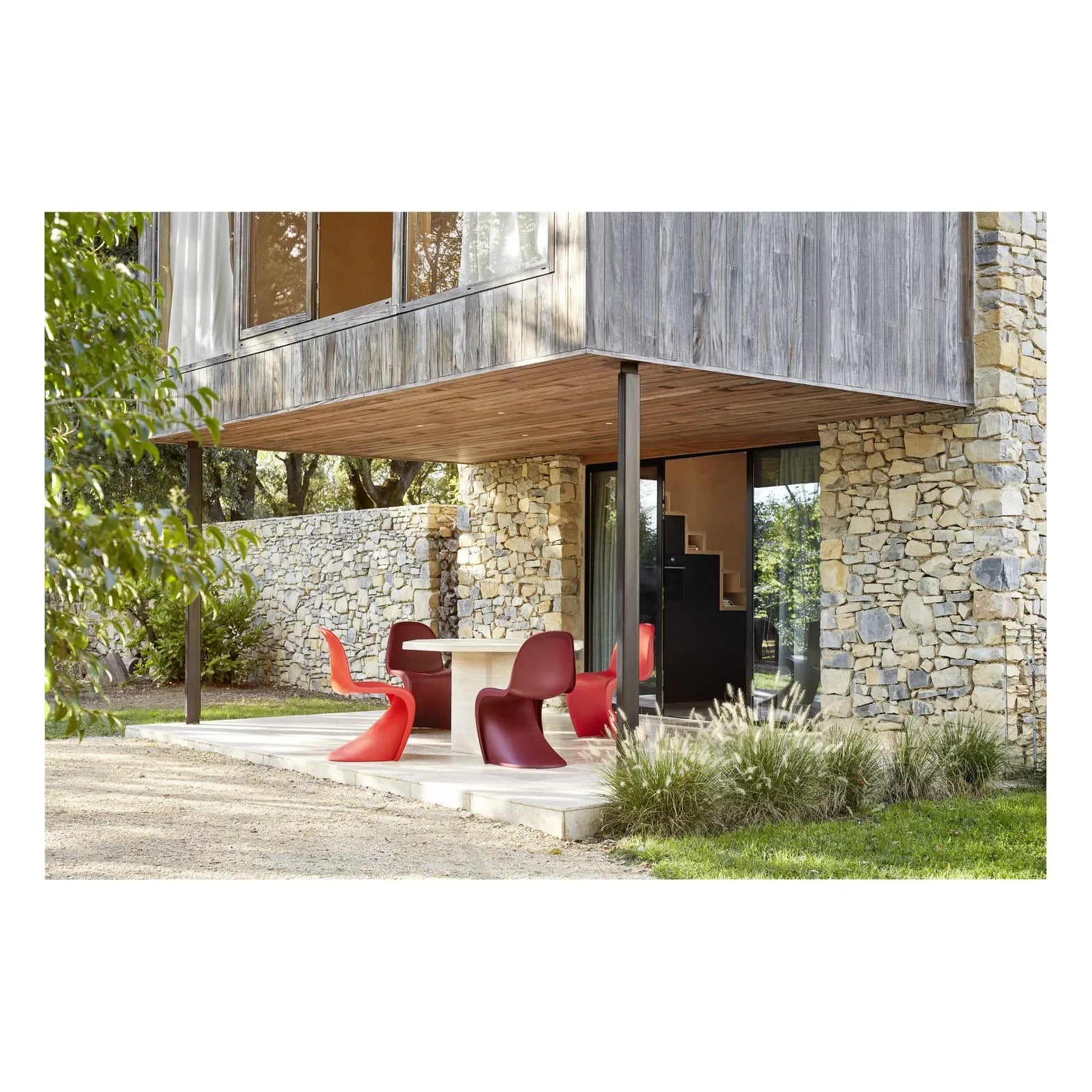 Vitra Stuhl - Verner Panton | Burgund