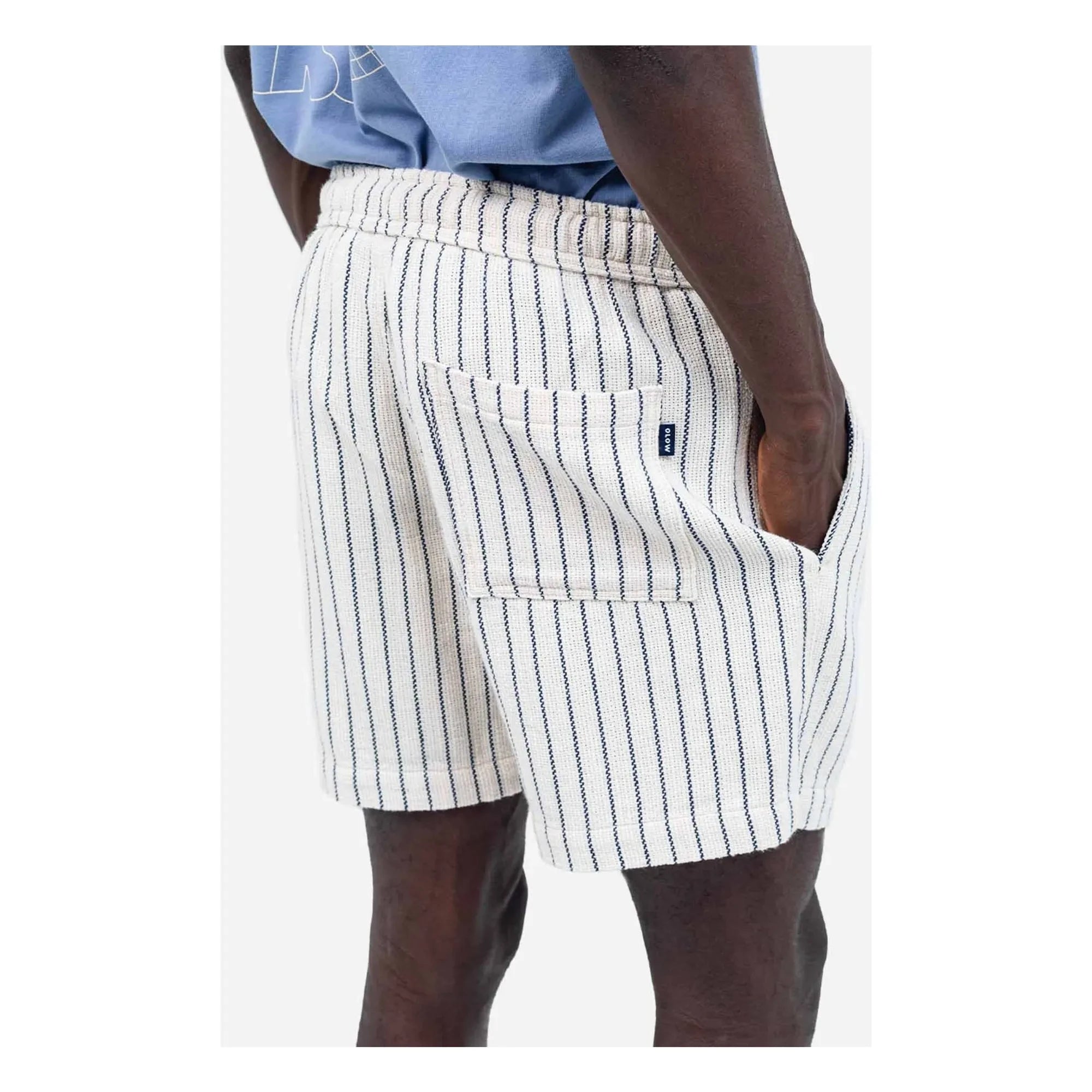 Olow - Bodhi Gestreifte Shorts | Weiß