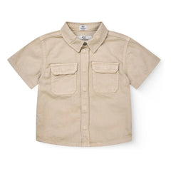 Copenhagen Colors - Safari-Hemd aus Bio-Baumwoll-Twill | Beige