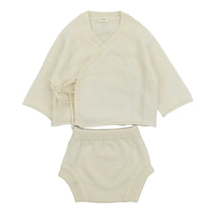 My Little Freckle - Bio-Kaschmir Bloomer + Wickelstrickjacke Set | Elfenbein