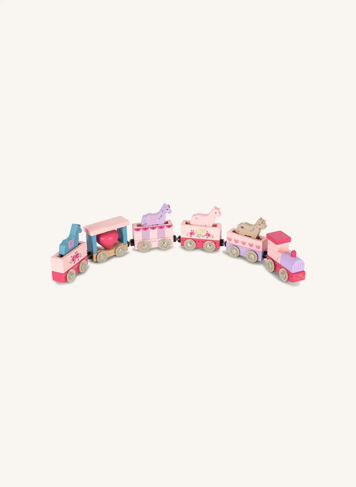 Konges Sløjd - Einhorn-Holzzug | Rosa