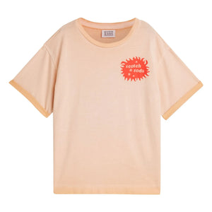 Scotch & Soda - T-Shirt mit Artworks-Logo | Koralle