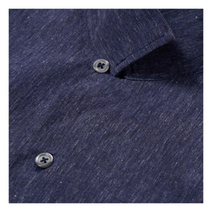 Universal Works - Road Sido Lin Hemd | Marineblau