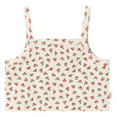 Tinycottons - Geprägtes Top Roses Bio-Baumwolle | Weiß