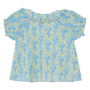 Bonton - Aria Fleurie Claudine Yaka Bluz | Mavi