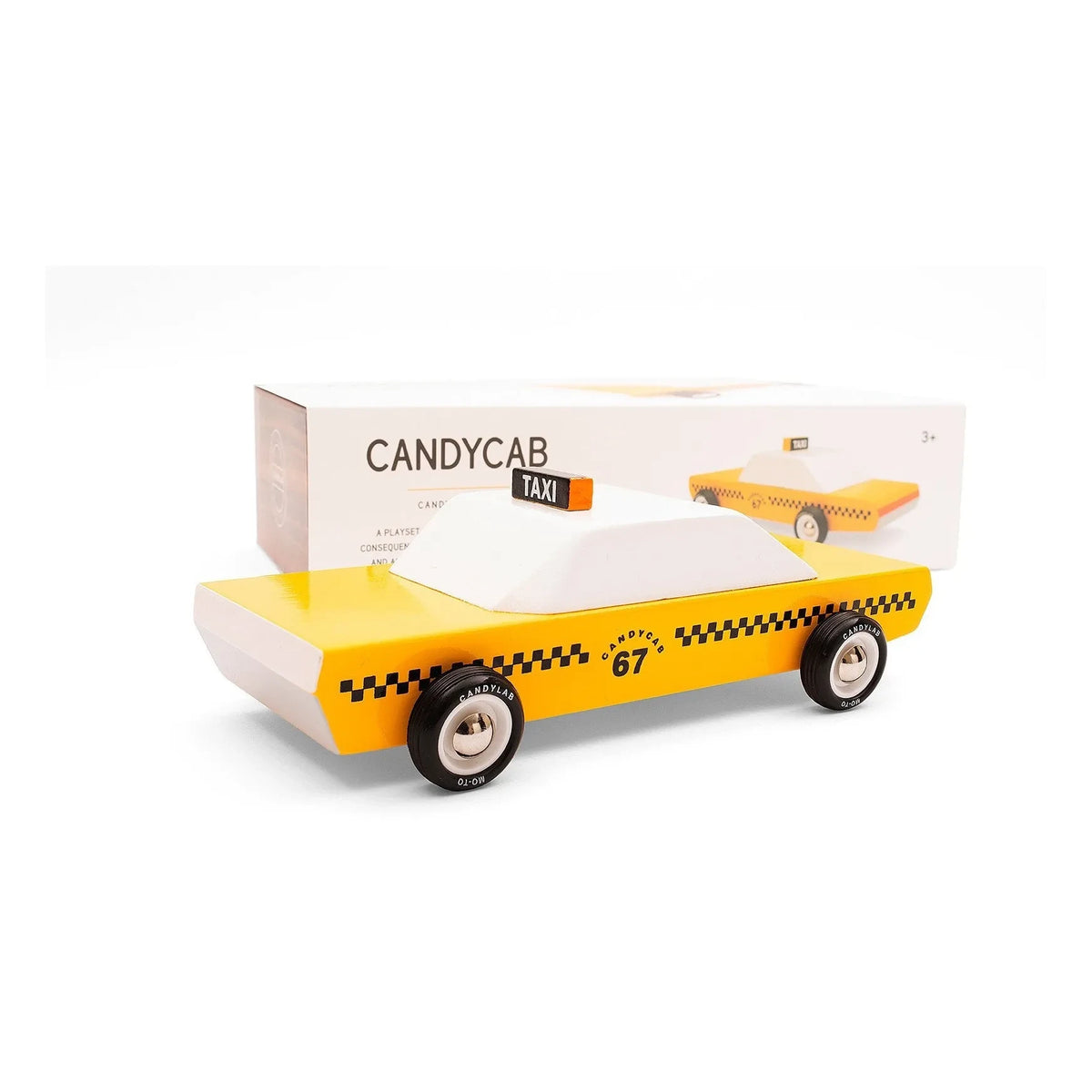 Candylab - Candycab Taxi - Ahşap Oyuncak | Sarı