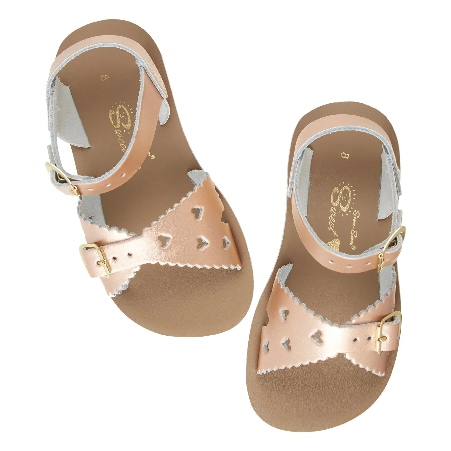 Salt-Water - Sweetheart Wasserdichte Ledersandalen | Roségold