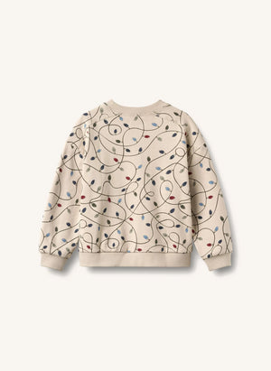 Wheat - Sandro "Guirlandes" Bio-Baumwoll-Sweatshirt | Creme